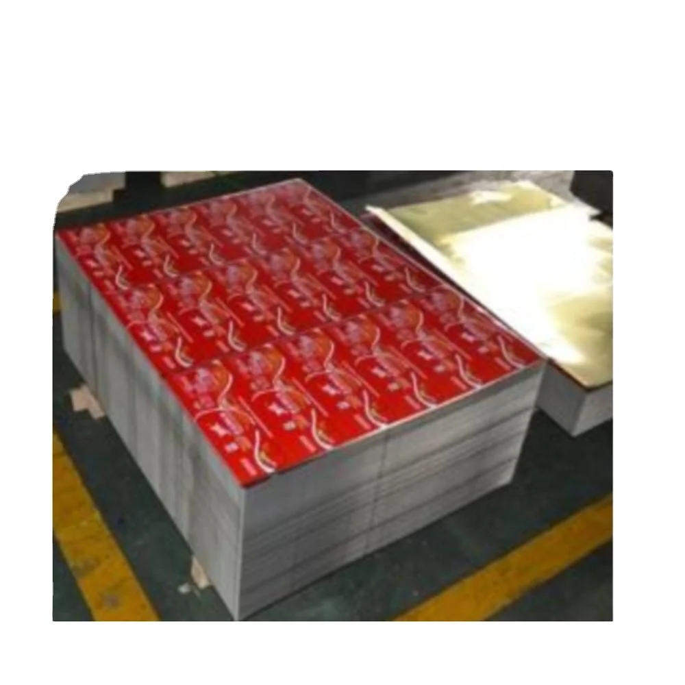 Tinplate printing machine, logo printed tin plate steel sheet