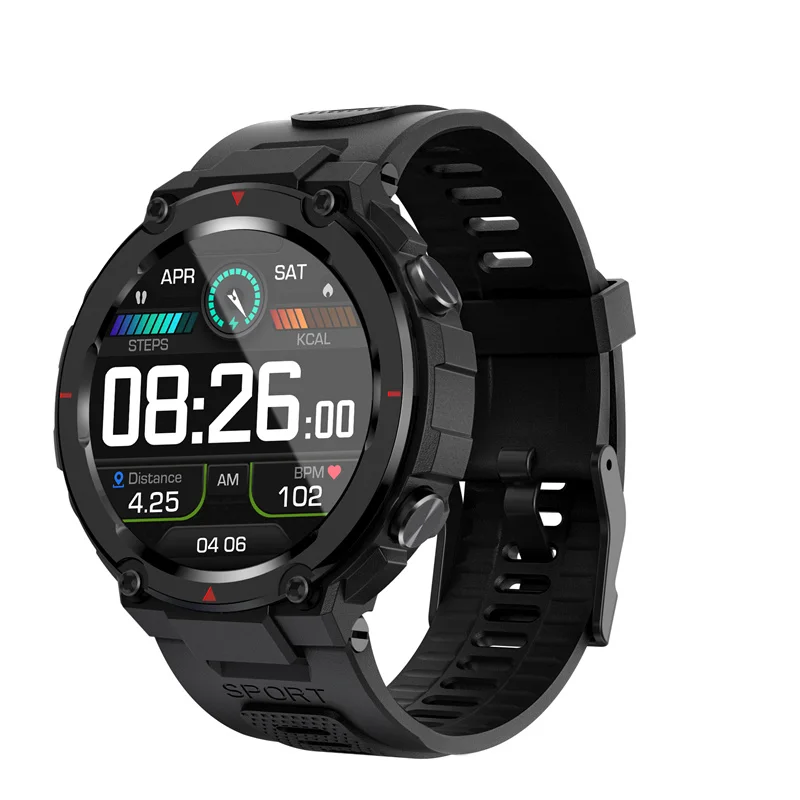 Factory Wholesale Newest Round G18 GPS Smartwatch 20 Sport Modes IP68 Waterproof Message Notification Android IOS Smart Watch