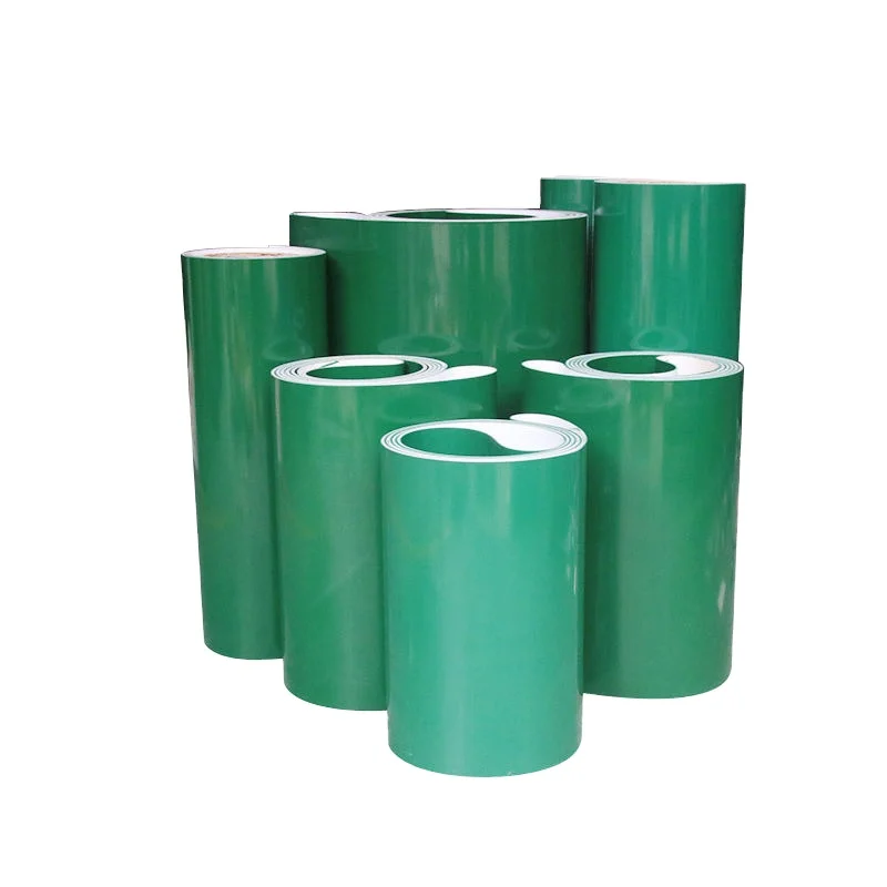Smooth Dark Green Pattern PVC Conveyor Belt