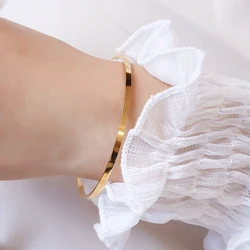 Wholesale Price Thin Tri Color Bracelet Bangle Stainless Gold-Plated Bangles