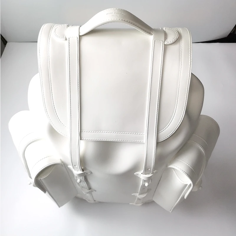 Custom Design Resin Craft White Sculpture L V  Bag Statue for Window Display