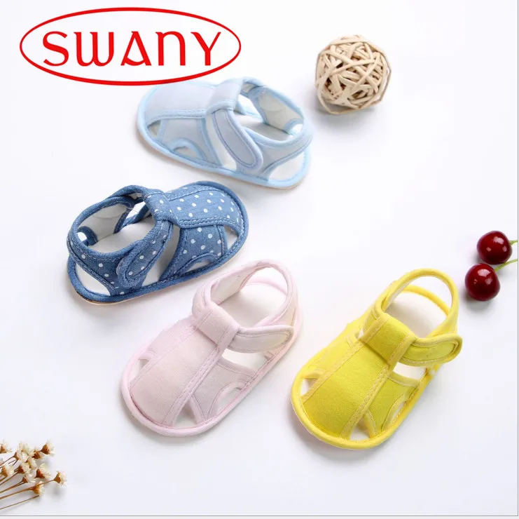 summer cute baby girl and boy cotton sandals