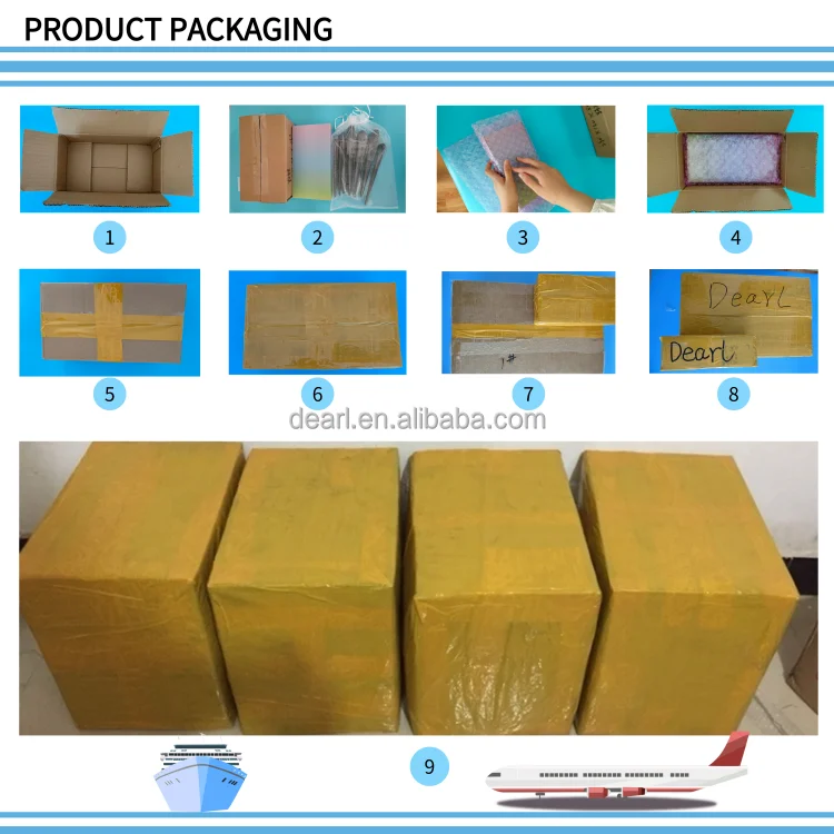 bling makeup brush set