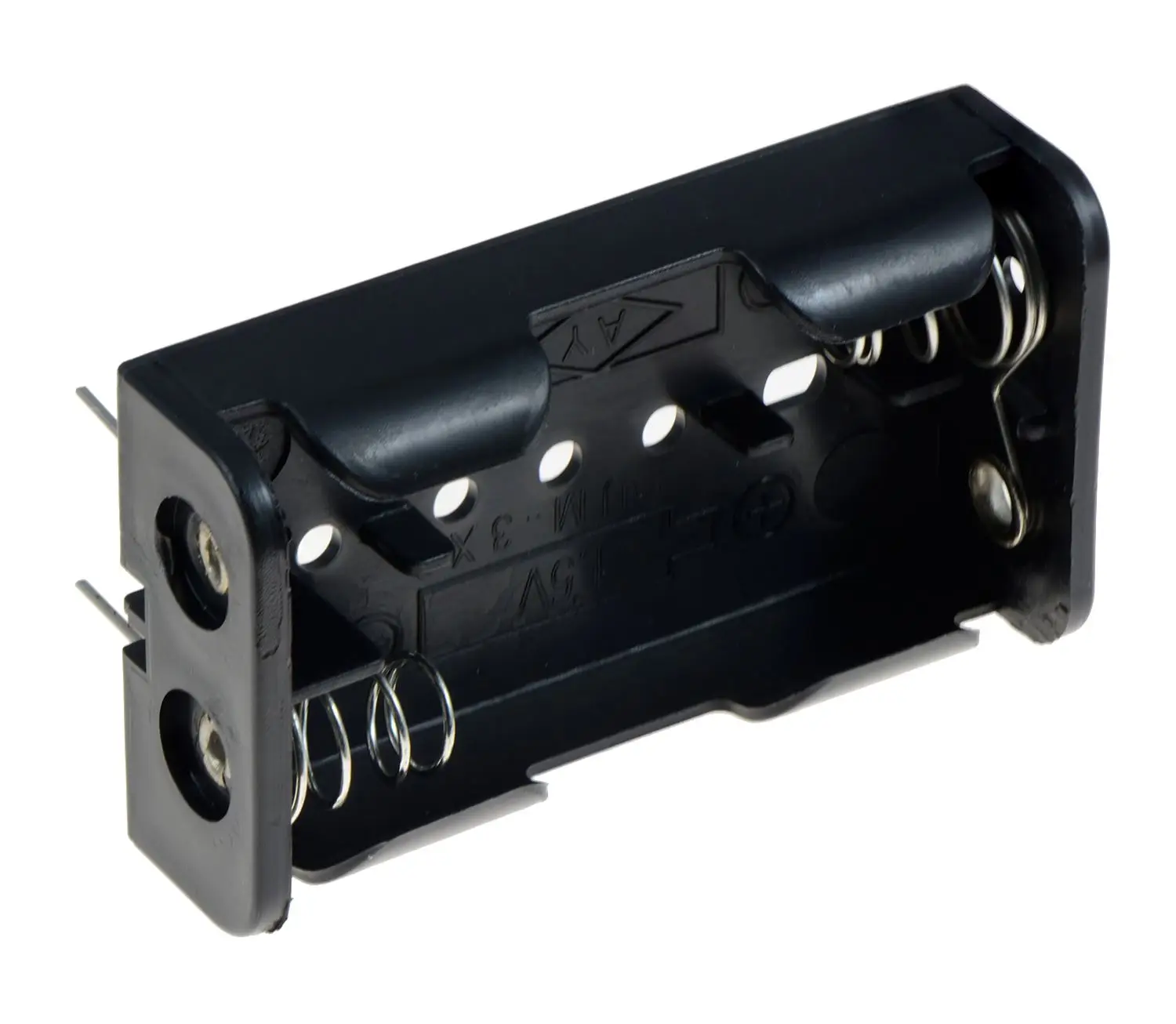 2 х АА Батарейный держатель коробка с штифтом без Cover12V 23A пружинный