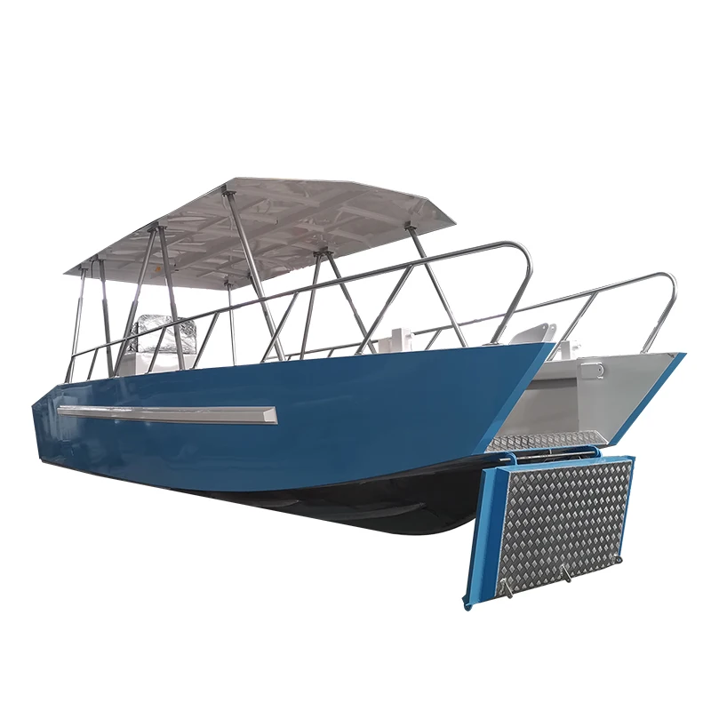 26ft aluminum cargo barge landing craft professional boats