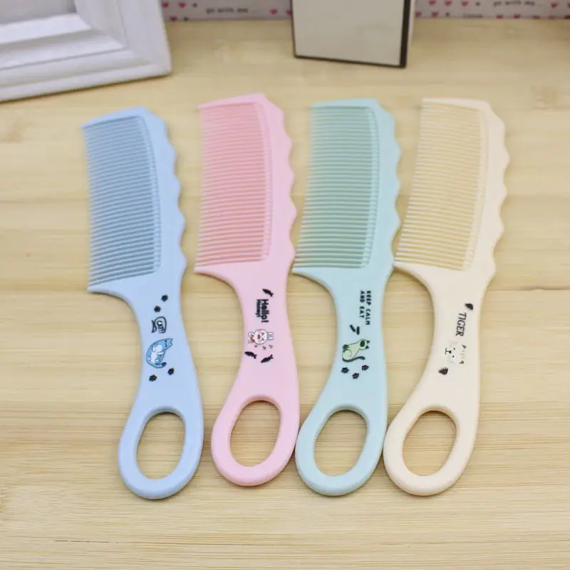 Wholesale Cute Cartoon Animal Letter Cheap Plastic Hairdressing Comb for Kids