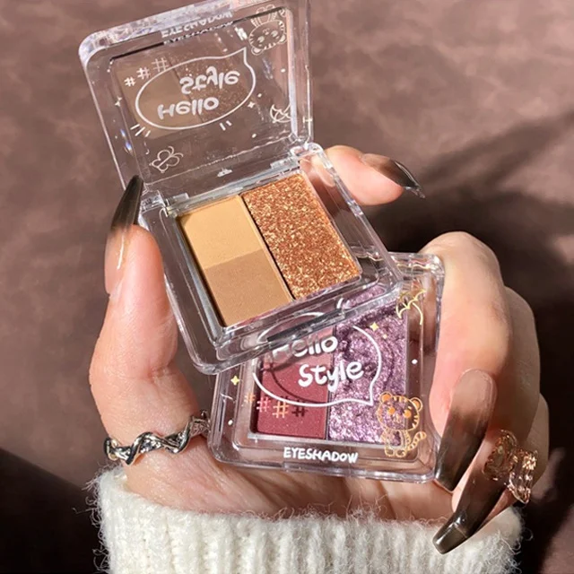 Custom Glitter Matte Mini Eye Shadow Pallet Supplies High Quality Organic Eyeshadow Vegan Natural Eye Shadow Palette