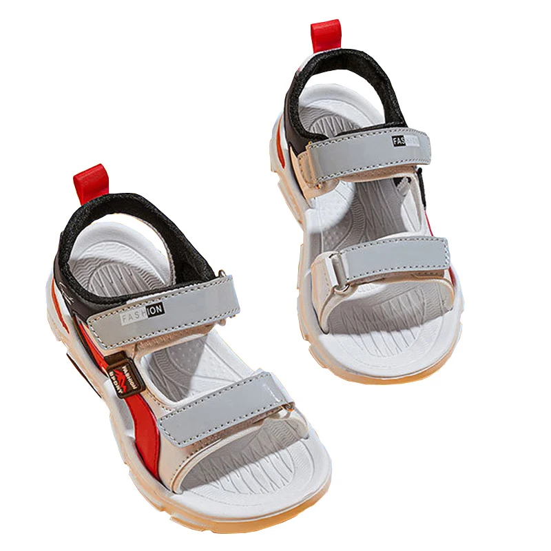 Новинка лета 2021, детские удобные сандалии, дышащие повседневные пляжные сандалии для мальчиков и девочек