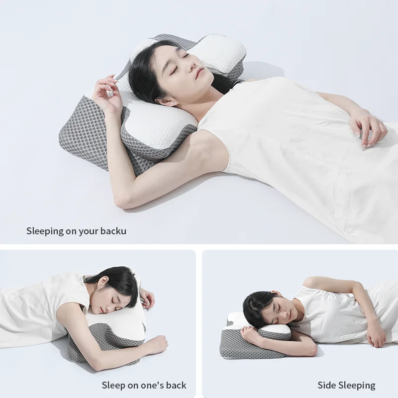 Popular horn  Pillow Neck Contour Orthopedic Cervical Sleep Memory Latex Pillow  cervical pillow