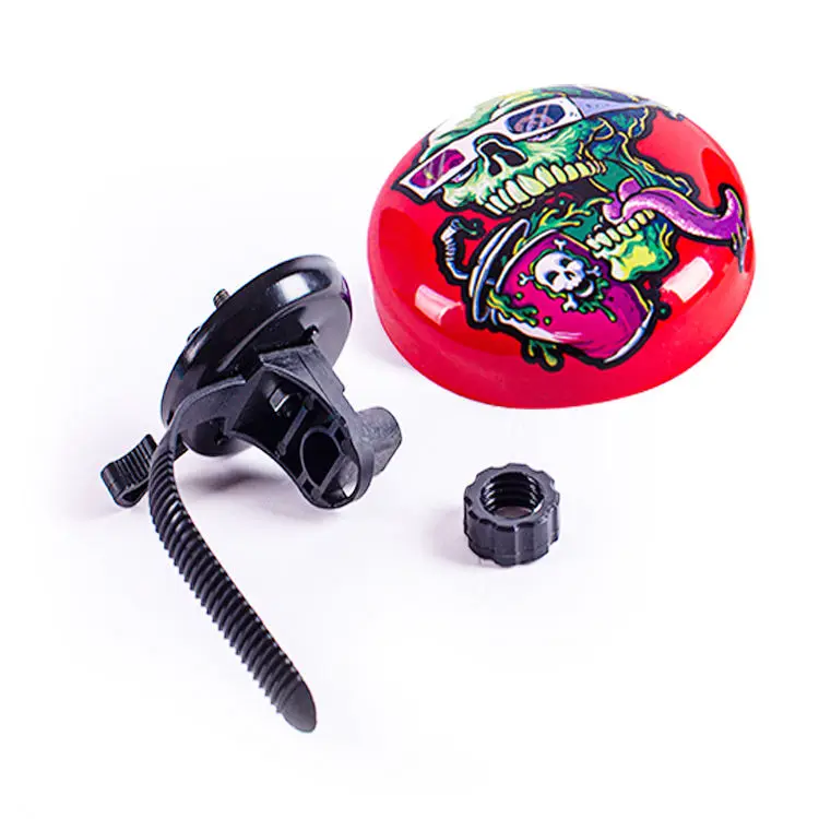 Factory Supply Mini Bike Bell Aluminum Flower Custom Pattern Logo Colorful Cycling Kid City Road Mini Bicycle Bell