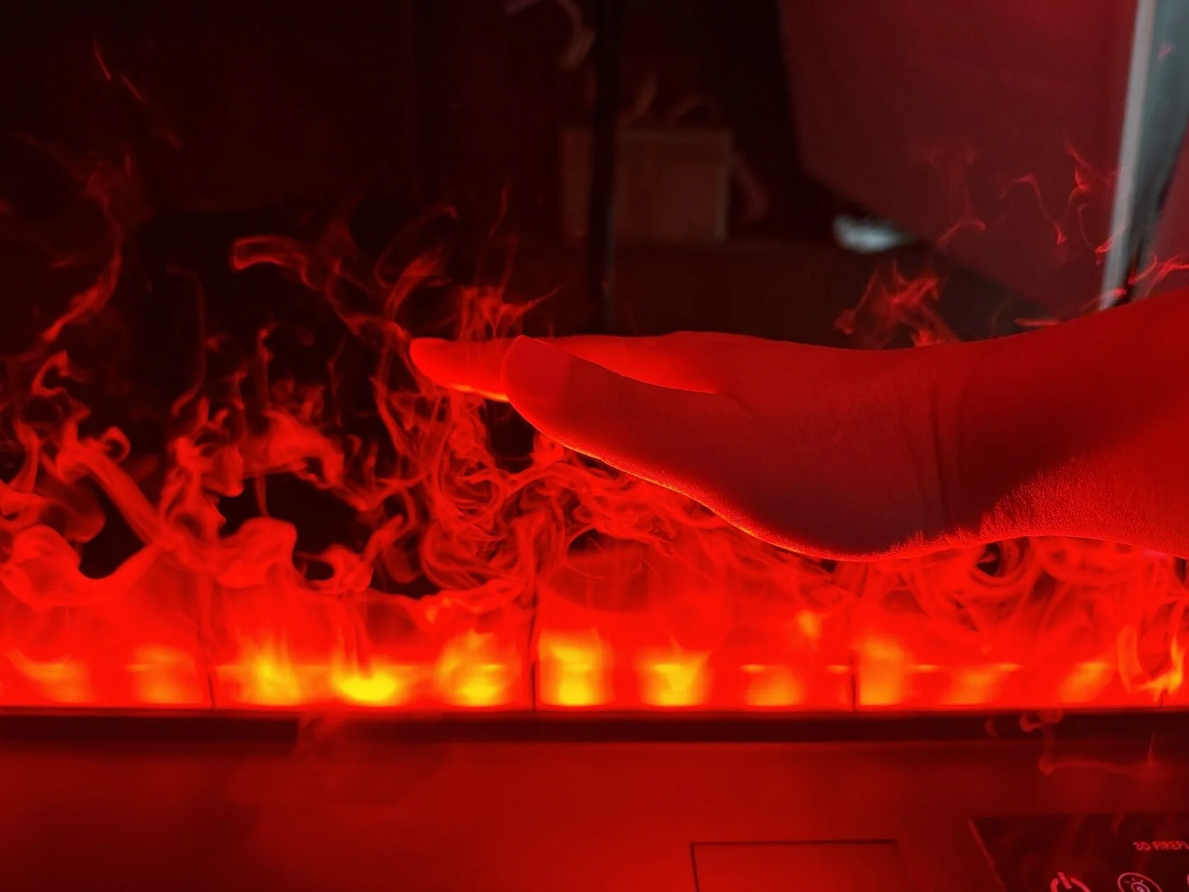 Современный комнатный 3d водяной паровой камин вставки искусственное пламя светодиодный без нагревателя туман распыленный