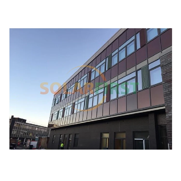 CDTE Red 40% 50%Transparent Thin Film Solar Panel For BIPV