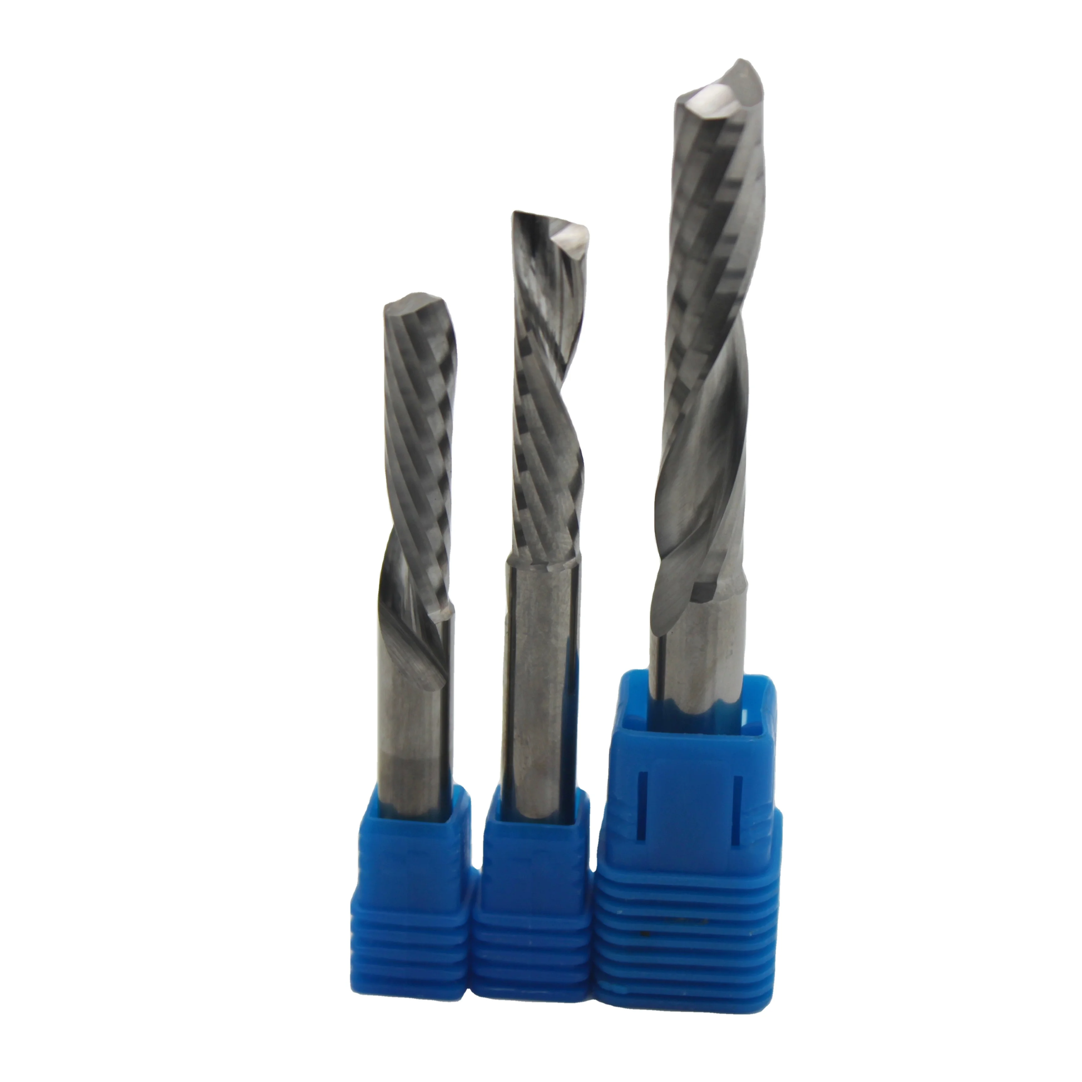 8*H50*L100 FST CNC Cutting Tools Carbide 1 Flute Spiral Router Bit Single Flute End Mill for Acrylic Aluminum PVC Wood