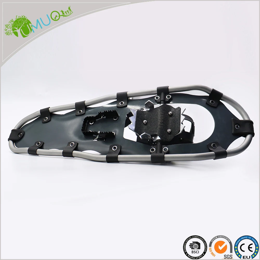 YumuQ Lightweight Aluminum Hiking Snowshoes with HDPE Decking for Outdoor Winter Sports, Camping, Backpacking