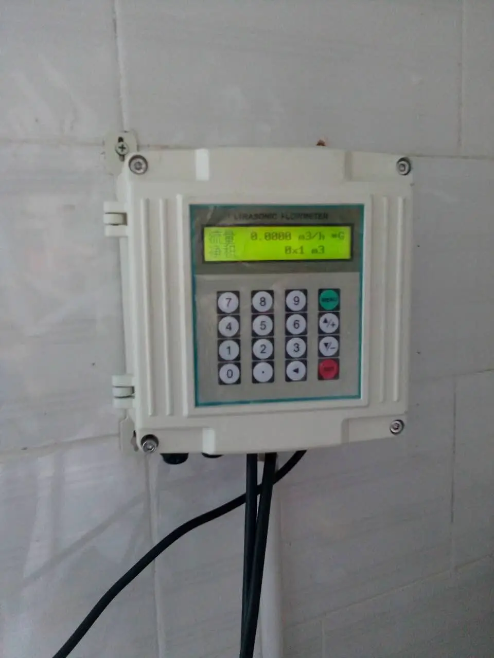 TUF-2000S DN15-DN6000 output 4-20 mA RS485 external clamp/plug-in sensor type wall-mounted ultrasonic flowmeter