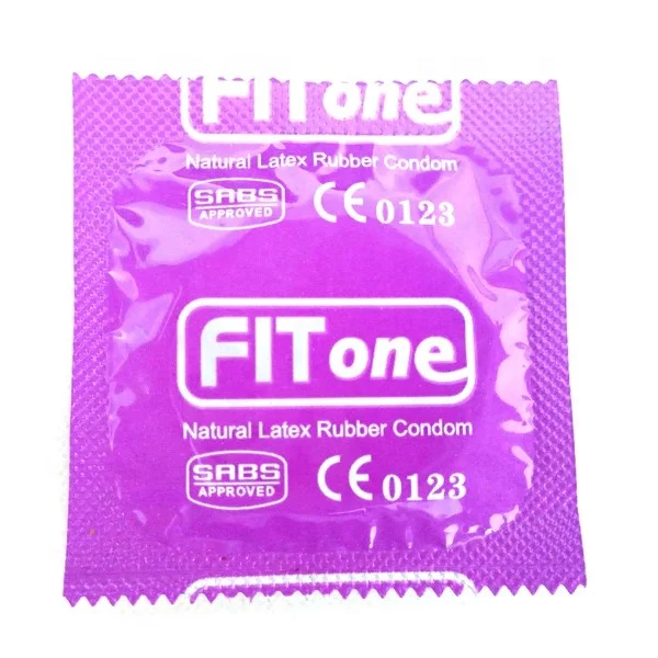 Fitone Latex Male condom ribbed condoms with orange scented