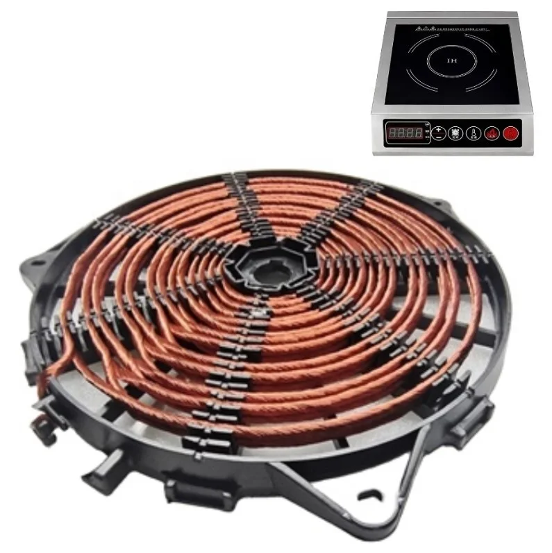 2000w 3000w 3500w electromagnetic induction cooker coil sets for flat/concave induction cooker copper heating coil