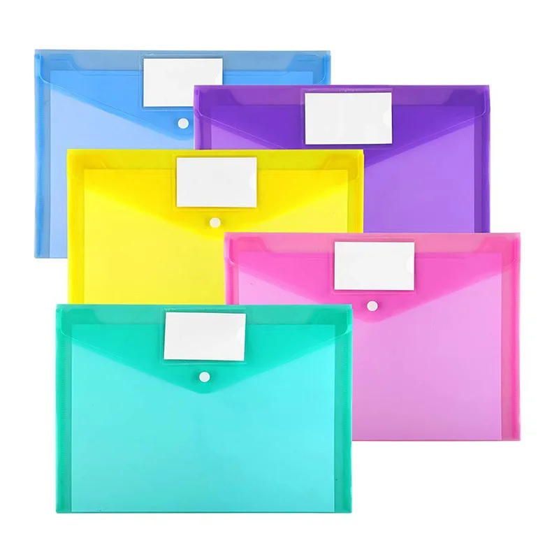 Hot Selling Custom Logo Office Expanding Document A4 PP Plastic portfolio file folder with logo