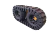 skid steer tire chain steel track