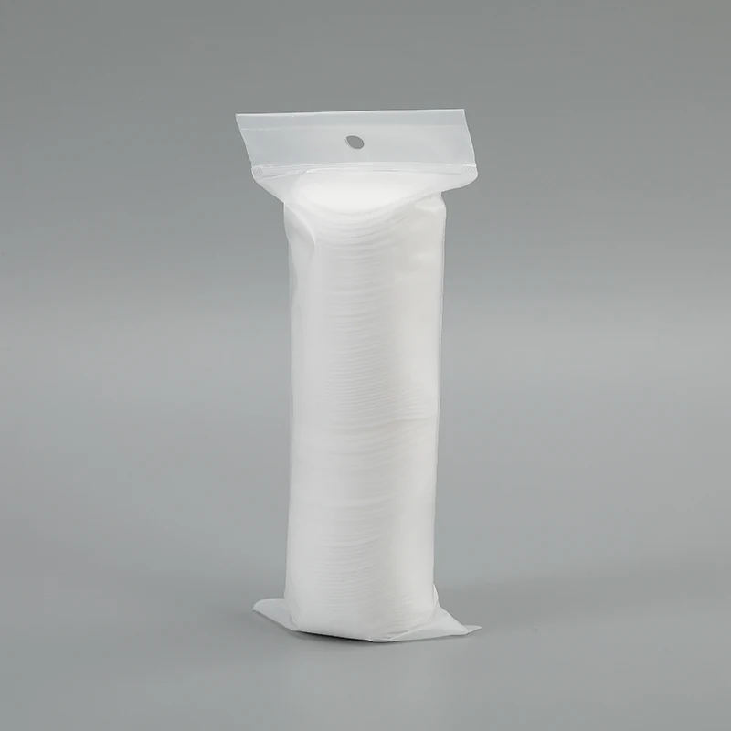 50PCS Round makeup cotton Clean Pads Cosmetic Non Woven Facial Cotton Pads Bags Top OEM Style Environmental Pure Package Eco