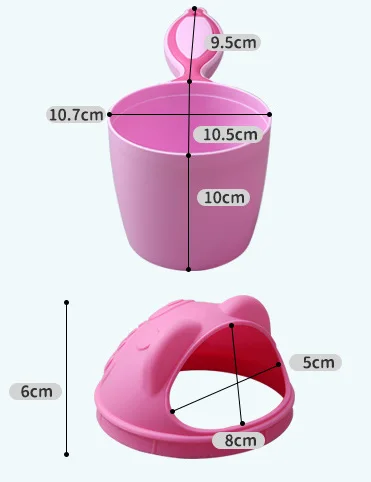 Shampoo Rinse  baby Cup Waterfall Shampoo Rinser for Kids Multifunction Cute Washing for Rinsing Baby and Toddler
