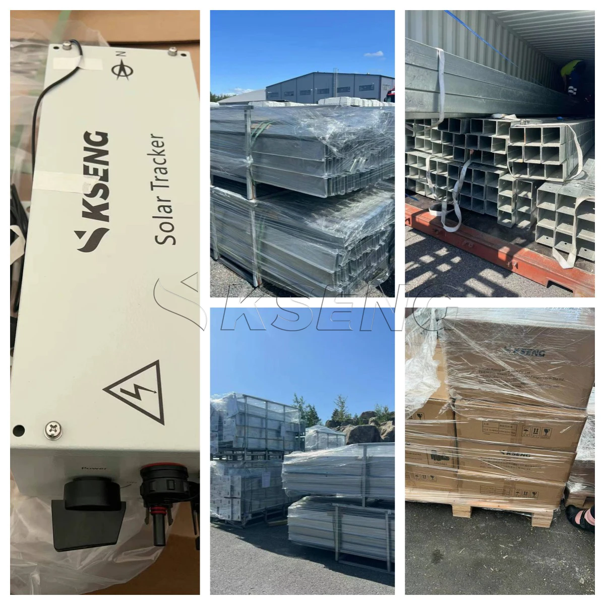 Kseng China Professional Manufacture Sun System Powered Single Axis Solar Tracker