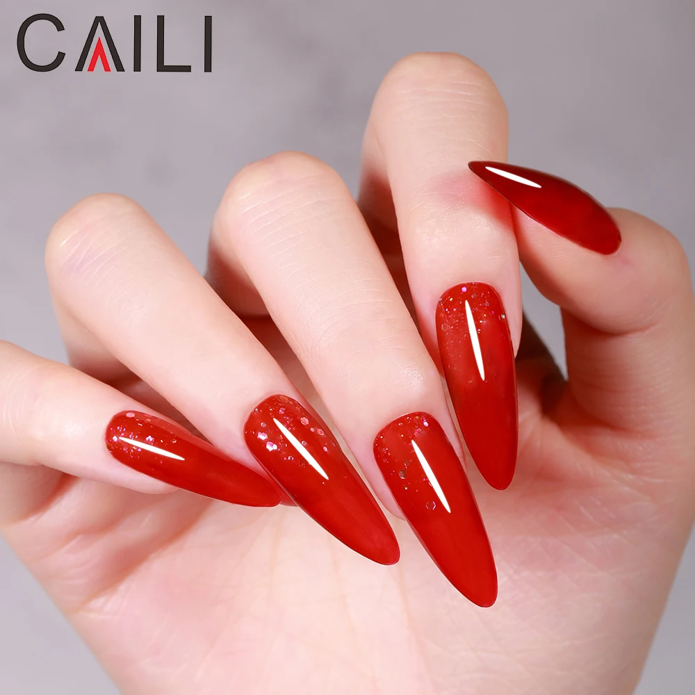 Solid Color Gel Polish Set 15ml Uv Gel Nail Polish 24 Different Colors Red Gel Polish Set Box Custom logo CE and MSDS