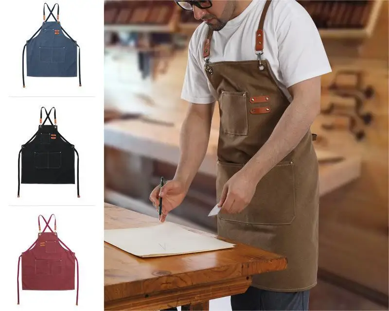 Factory Wholesale Chef Apron Chef Uniform Several Color Cotton Material
