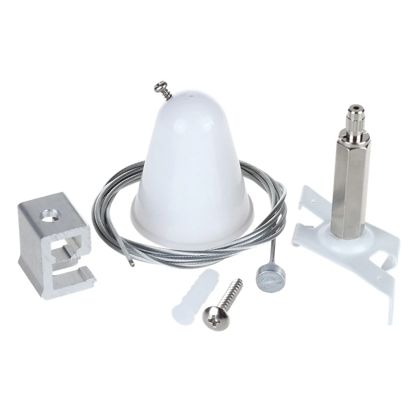 EZCLIK 1.5 Meter LED Lighting Track Suspension Kit 4-Wire Spotlight with Project Installation Service for Hanging Track