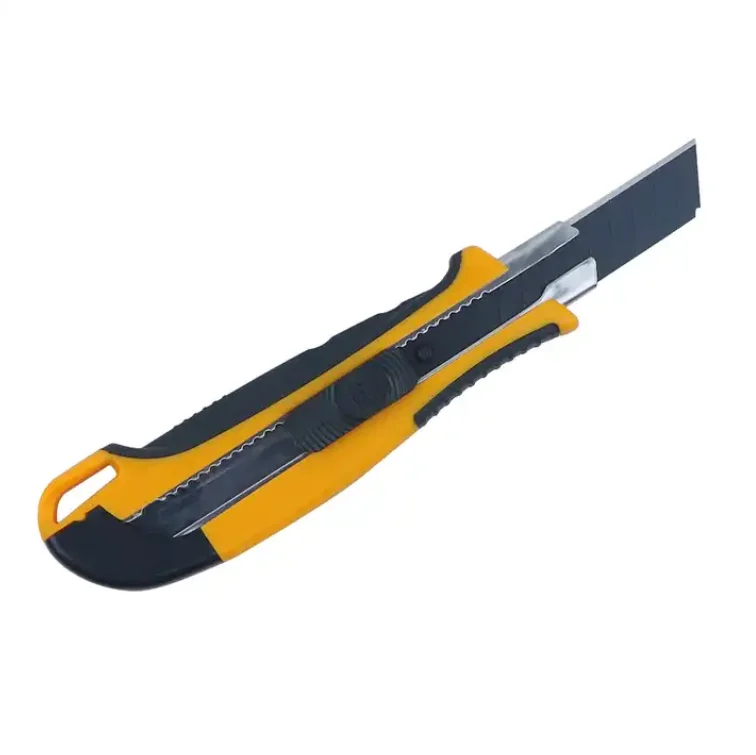 hot sale factory supply customized  rubber case   utility knife with flat brake block
