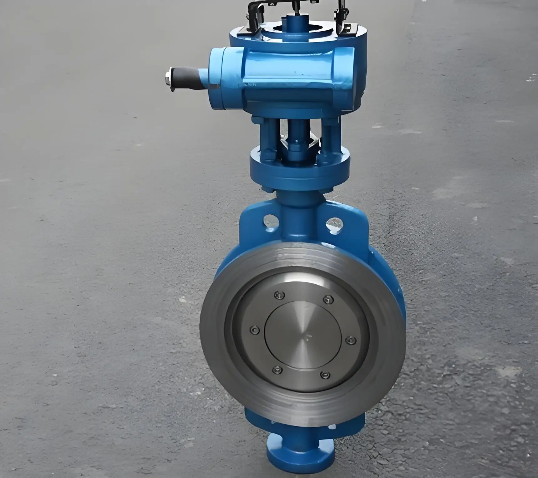 CE/ISO/DIN/ANSI высокая температура PN16 DN60/100/500 Червячная Шестерня типа PTFE Центровой уплотнительный Дроссельный клапан для нефтяного газа