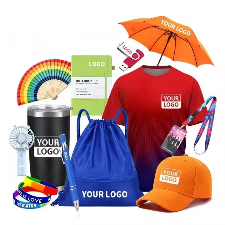 2025 merchandise custom logo sublimation blank cap shirt journal notebook promotion corporate souvenir business gift set item