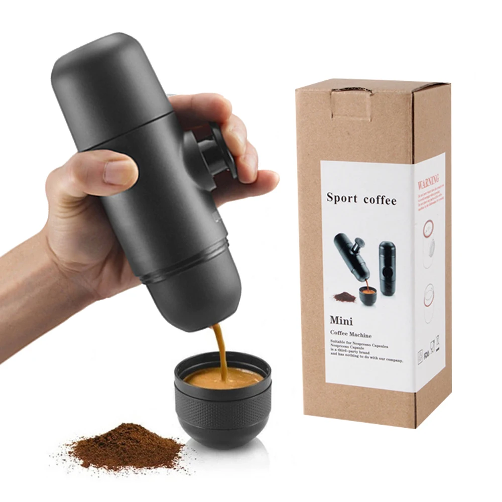 Manual and portable hand pressure espresso coffee machine