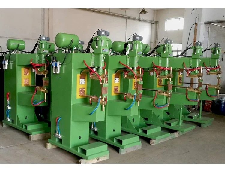 Pneumatic resistance row welder automatic wire mesh spot welding machine