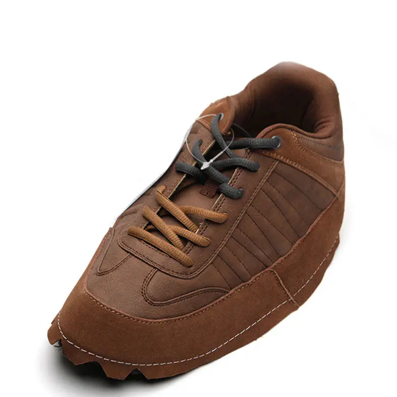 Massive Wear resistant semi finished breathable black embossed buffalo leather safety shoe upper