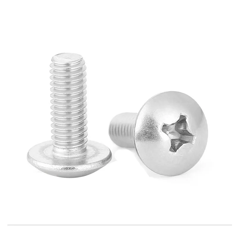 Cross recessed large flat head screw Extra large umbrella head machine screw