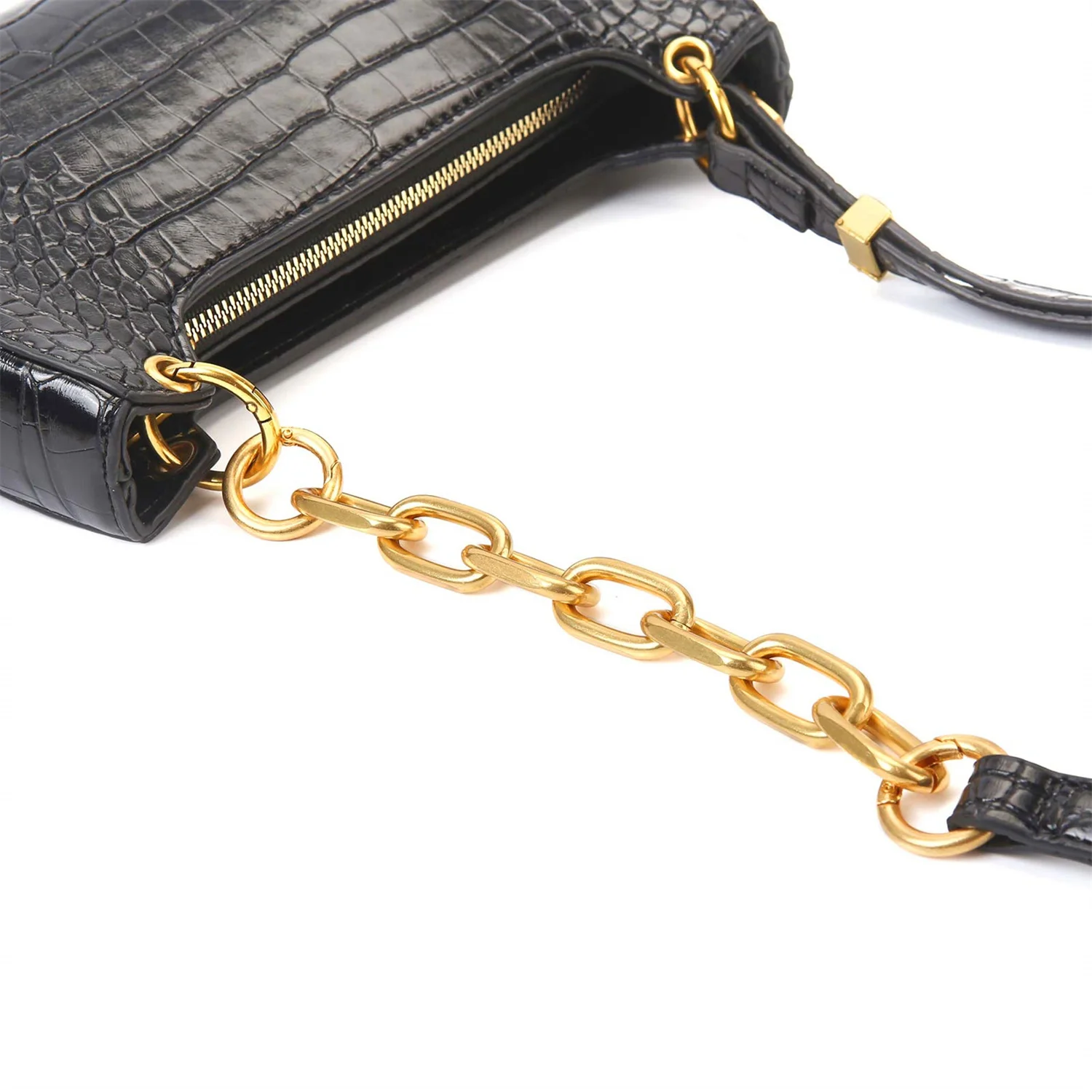 Wholesale 21.6cm 8.5inch gold chunky  Extender Chain Connection Jewelry Accessories Hand Bag crossbody strap Extension chain OEM
