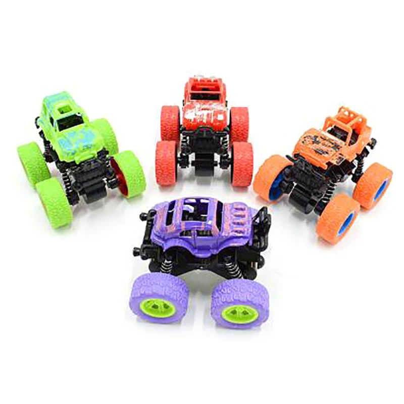 Four-wheel Drive off-road Vehicle Stunt Dump Cars Inertia Car Boy Toy Bigfoot Car Dinosaur Pull Back Children Toy Gift