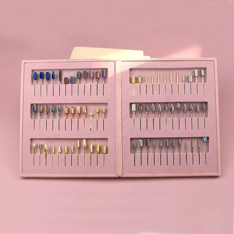 Polishing Head Storage Bits Drill Nail Box Rack Nail Drill Bit Set Holder Display For Nails