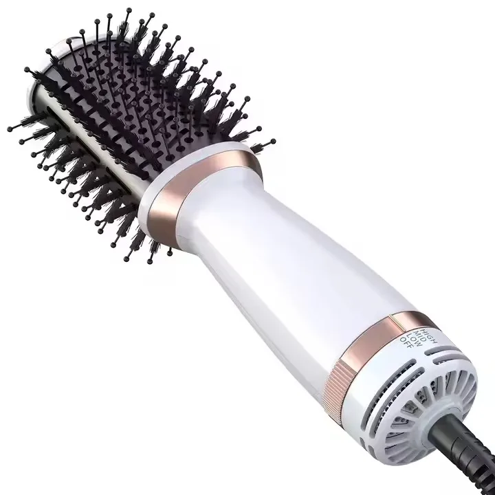 One Step Volumizer Hair Dryer Brush Hot Air Brush Comb with Oval Barrel Hair Styler Mini Hair Blow Dryer Brush