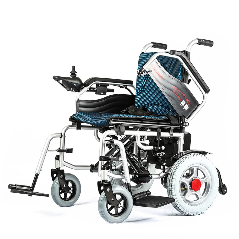 2022 Jerry Folding All Terrain Powered Electric Wheelchairs  Scale with Joystick Controller for The Disabled