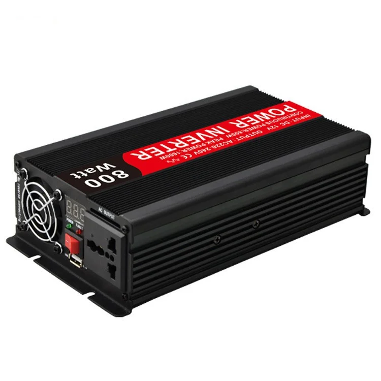 Factory Direct Sale 1KW DC To AC 12V 220V Black 1000 Watt Power Modified Sine Wave Inverter With Socket USB Port OEM Accepted
