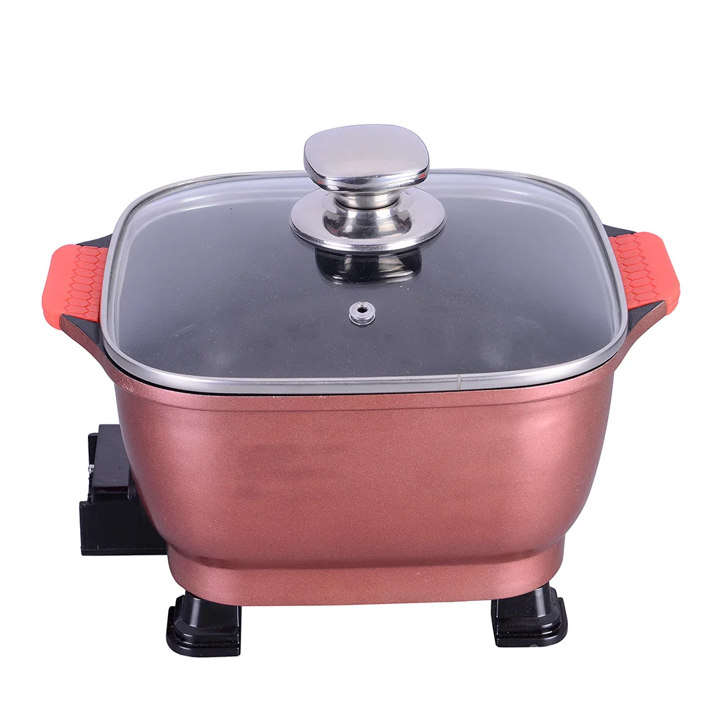 Multi Electric Mini Hot Pot Rapid Noodles Cooker Aluminum cooking shabu shabu Pot 2.5L Perfect for Ramen Egg Pasta Dumpling Soup