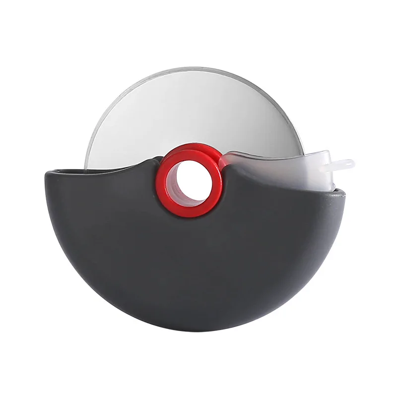 Wholesale Kitchen Round Stainless Steel, Pizza Roller Cutter Wheel With Protective Guard  size 10.2*7.8