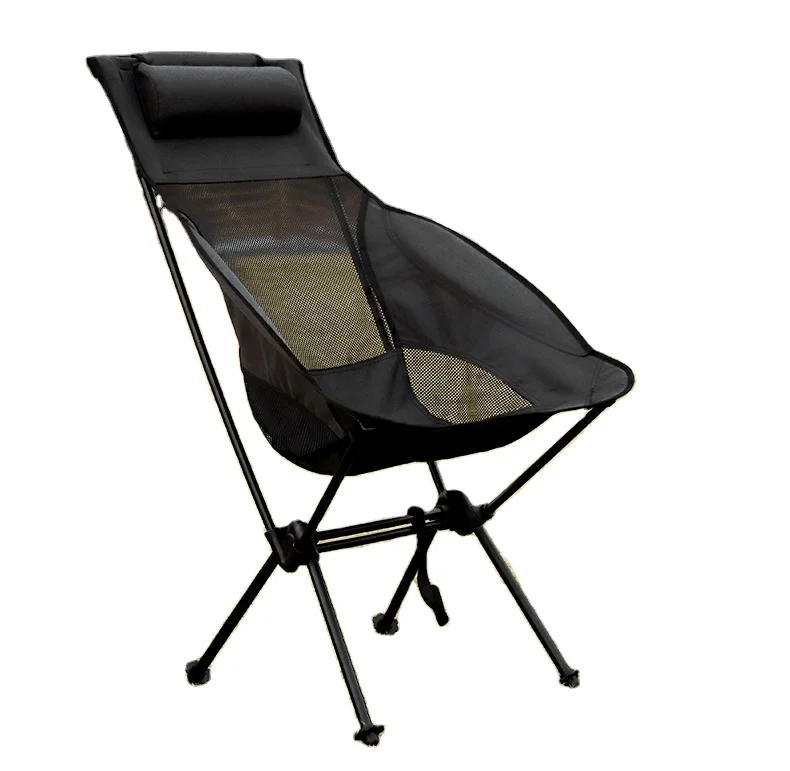 Fashion Practical Steel Frame Outdoor Garden Folding Chair With Cooler Bag Foldable For Outdoor Camping Chair