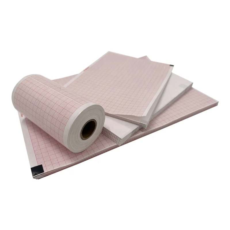 210mm*300mm Thermal Printing Paper Medical ECG Recording Paper 12 Leads Sheet Paper