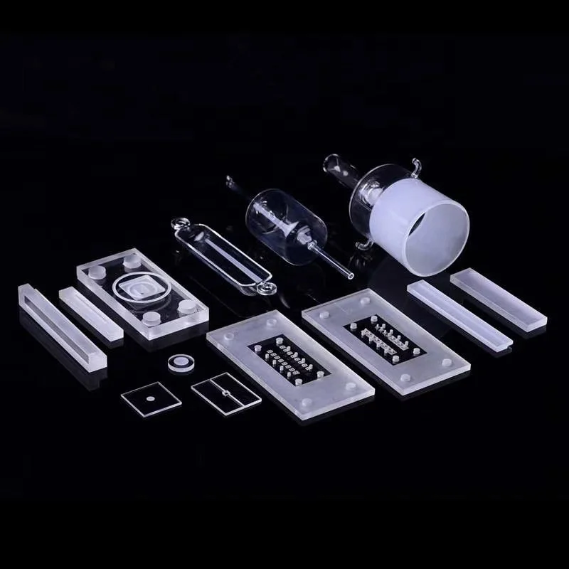 custom polishing grinding clear cnc Quartz glass machined part