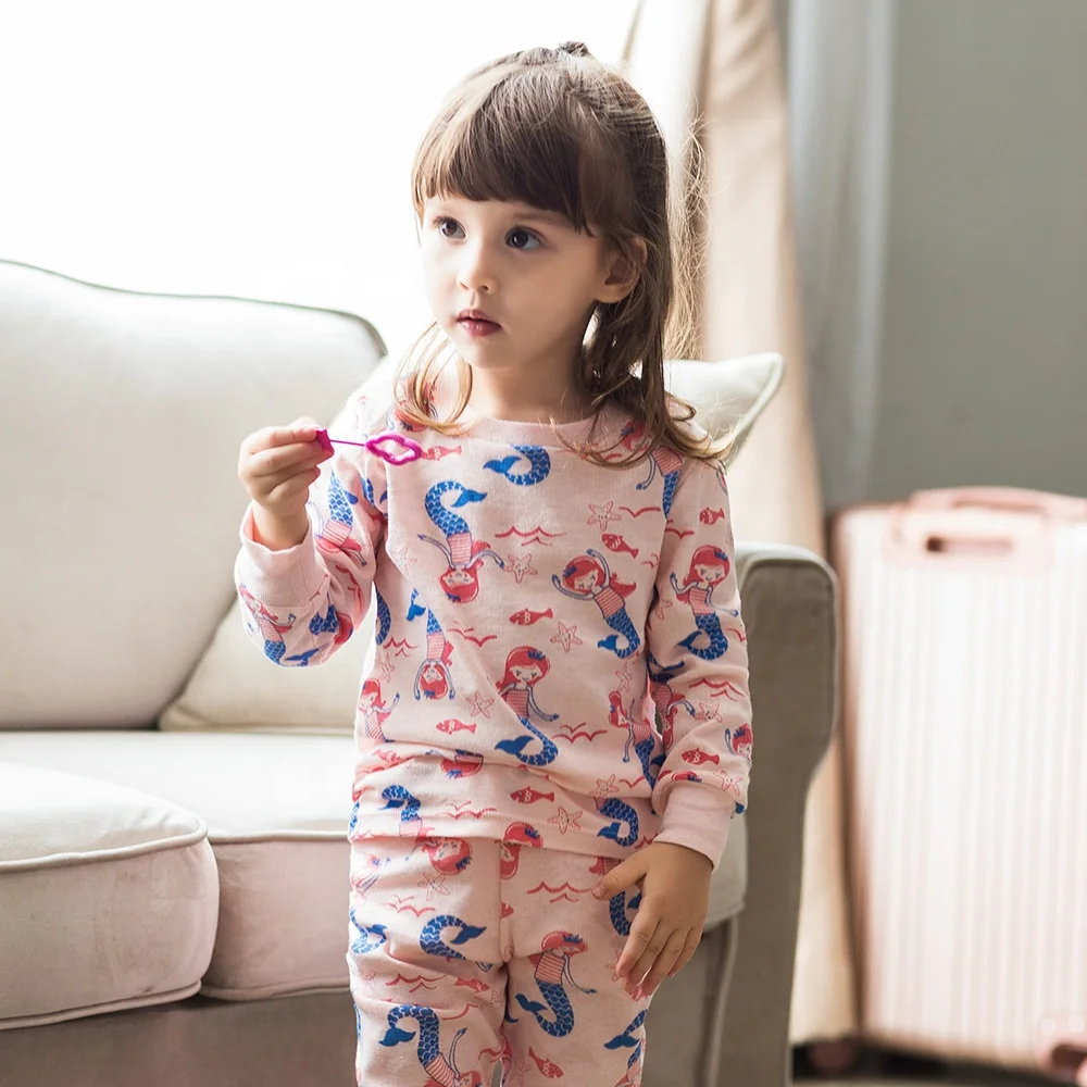 Wholesale/ODM/OEM Baby boys and girls cute printing clothes long sleeve little kids Clothing Sets