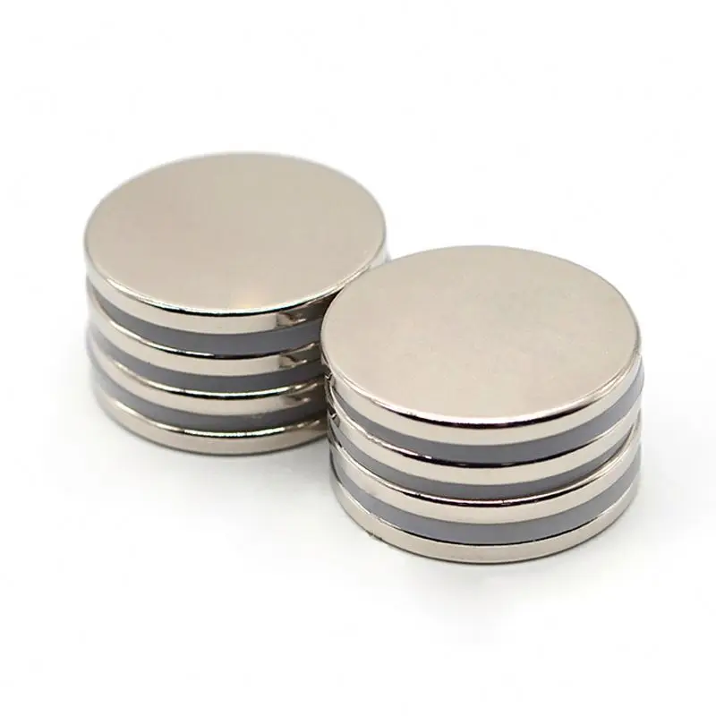 High Quality N35-n52 Neodymium Price Powerful N35 Magnetic Production Ndfeb Nickel Disc Magnet