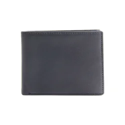 low MOQ customized card wallet pu leather slim wallet men